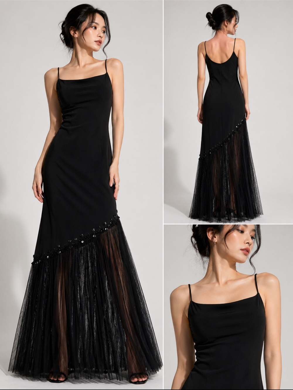 Vintage Dave & Johnny Gala Witchy Whimsigoth Grunge Goth Formal Dress beaded